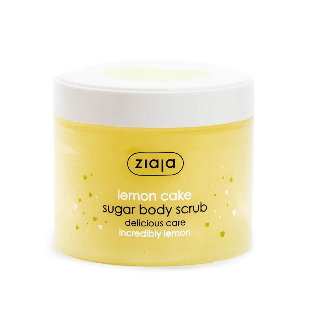 Ziaja Lemon Cake Sugar Body Scrub for Smooth Skin 300 ml