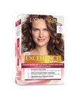 L'Oreal Paris Excellence Creme Hair Dye - 6 Light Brown: 100% Grey Coverage, Keratin & Ceramide for Rich, Long-Lasting Color L'Oreal Hair Dye: 6 Light Brown, Grey Coverage + Keratin hair dye, hair color, grey coverage, permanent hair color, Loreal hair dye, light brown hair dye, at home hair color, hair dye with keratin, hair color with ceramide, hair dye for grey hair, hair coloring, hair treatment, hair care, keratin, ceramide, salon quality hair color, at-home hair color, gray hair solution, hair dye for