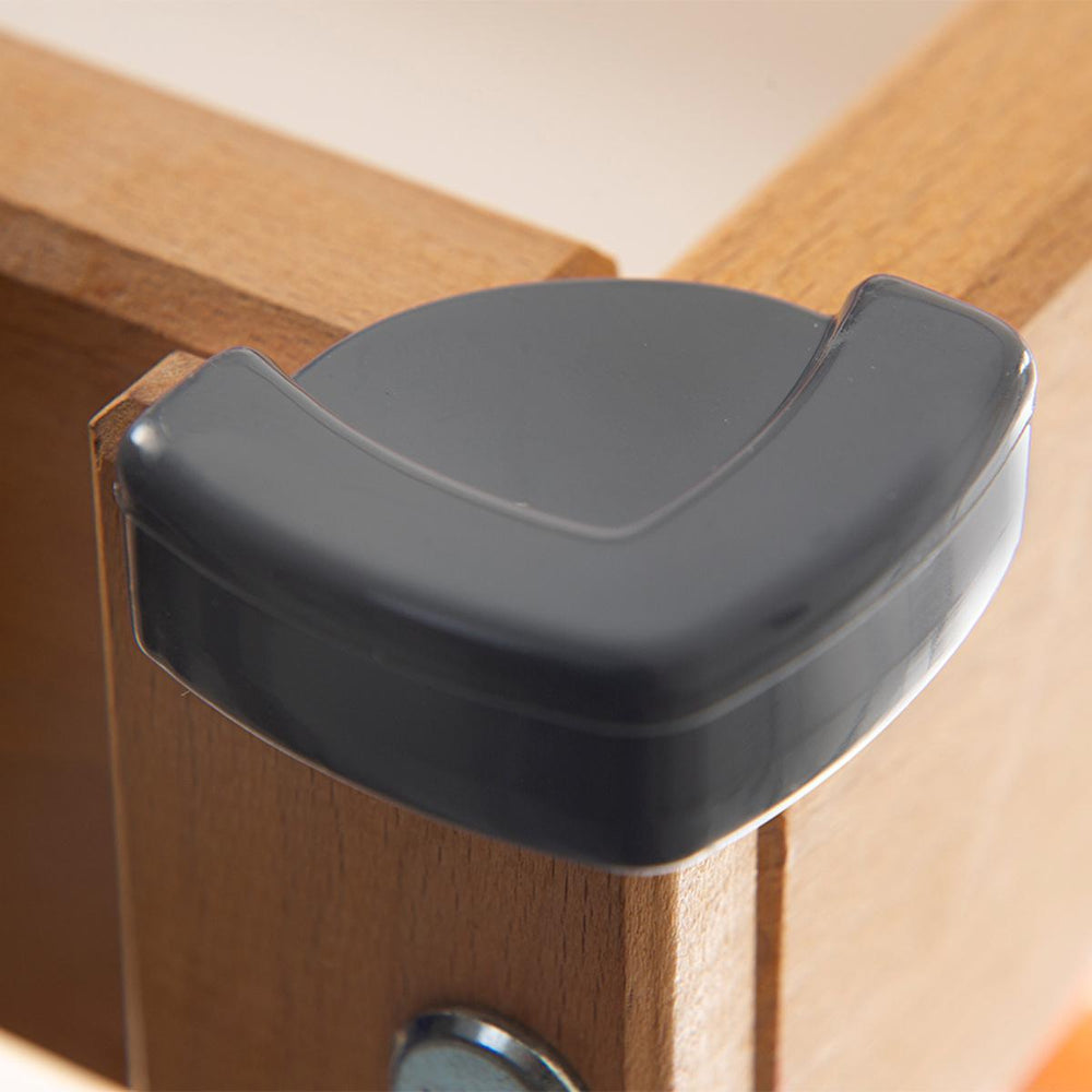 Babyjem Corner Protector - Antrasit, Child Safety Corner Guard for Furniture, PVC Corner Protector for Baby - Baby Care