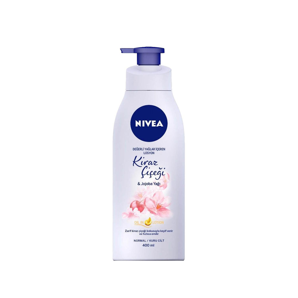 Nivea Cherry Blossom & Jojoba Oil Body Lotion 400ml - Moisturizing, Nourishing, and Hydrating Body Care Nivea Cherry Blossom Body Lotion - Moisturize & Nourish Nivea body lotion, cherry blossom body lotion, jojoba oil body lotion, moisturizing body lotion, 400 ml body lotion, body care, skincare, natural ingredients, hydration, nourishment, dry skin, skincare routine, body moisturizer