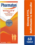 Pharmaton Vitality - Multivitamin with Ginseng | 60 Tablets - view 3