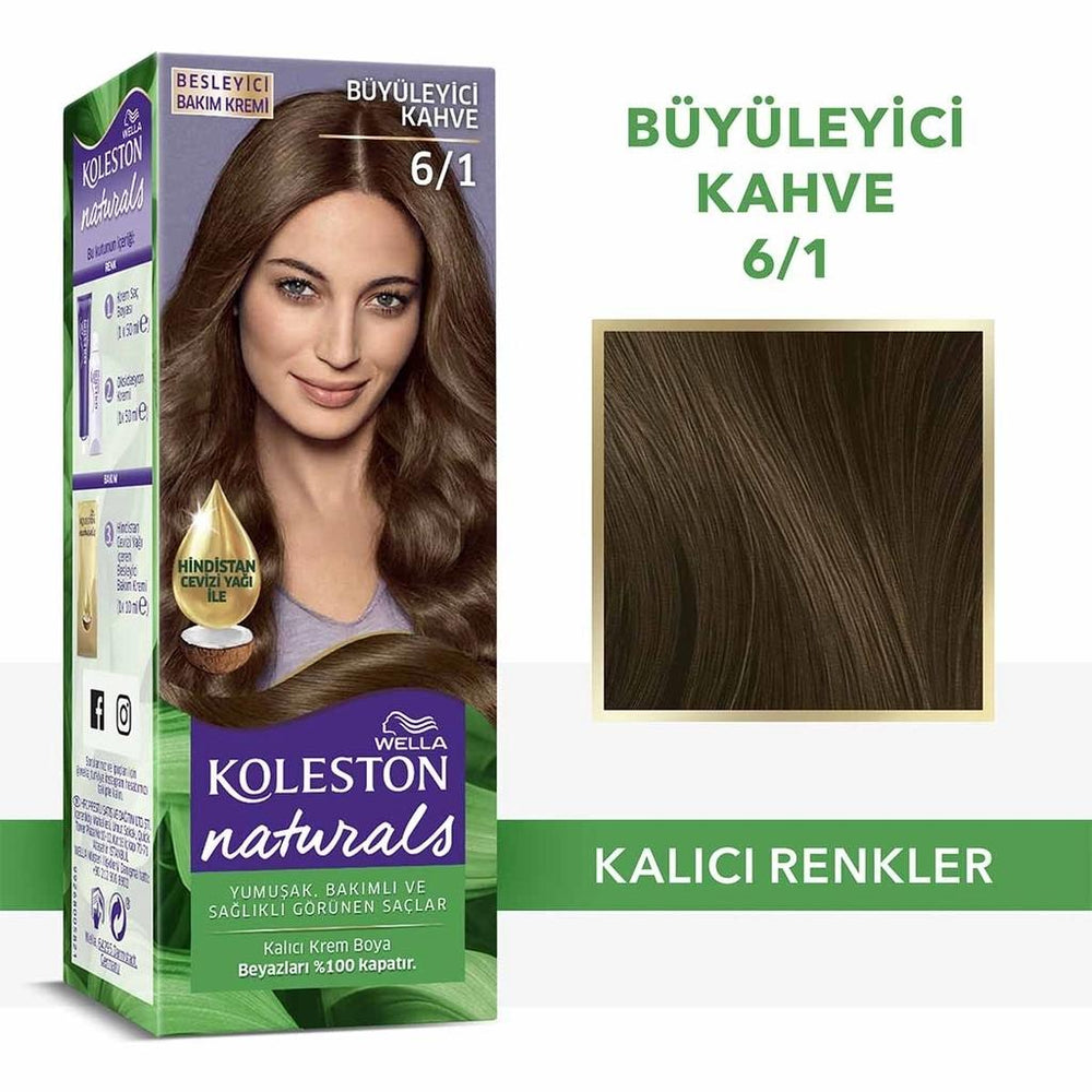 Wella Koleston Naturals Hair Color 6/1 Dark Ash Blonde