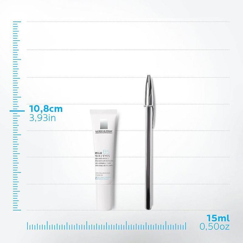 La Roche Posay Hyalu B5 Eye Cream - Anti-Wrinkle, Hyaluronic Acid Eye Care for Sensitive Skin, 0.51 fl oz La Roche Posay Hyalu B5 Eye Cream - Anti-Wrinkle & Hydrating La Roche Posay Hyalu B5 Eye Cream, Anti-wrinkle eye cream, Hyaluronic Acid eye care, Hypoallergenic eye cream, Under-eye wrinkle reduction, Eye cream for sensitive skin, La Roche Posay eye products, Anti-aging eye care, Dark circle reduction, Fine line reduction, Eye cream for daily use, Makeup primer eye cream, Skincare for all skin types