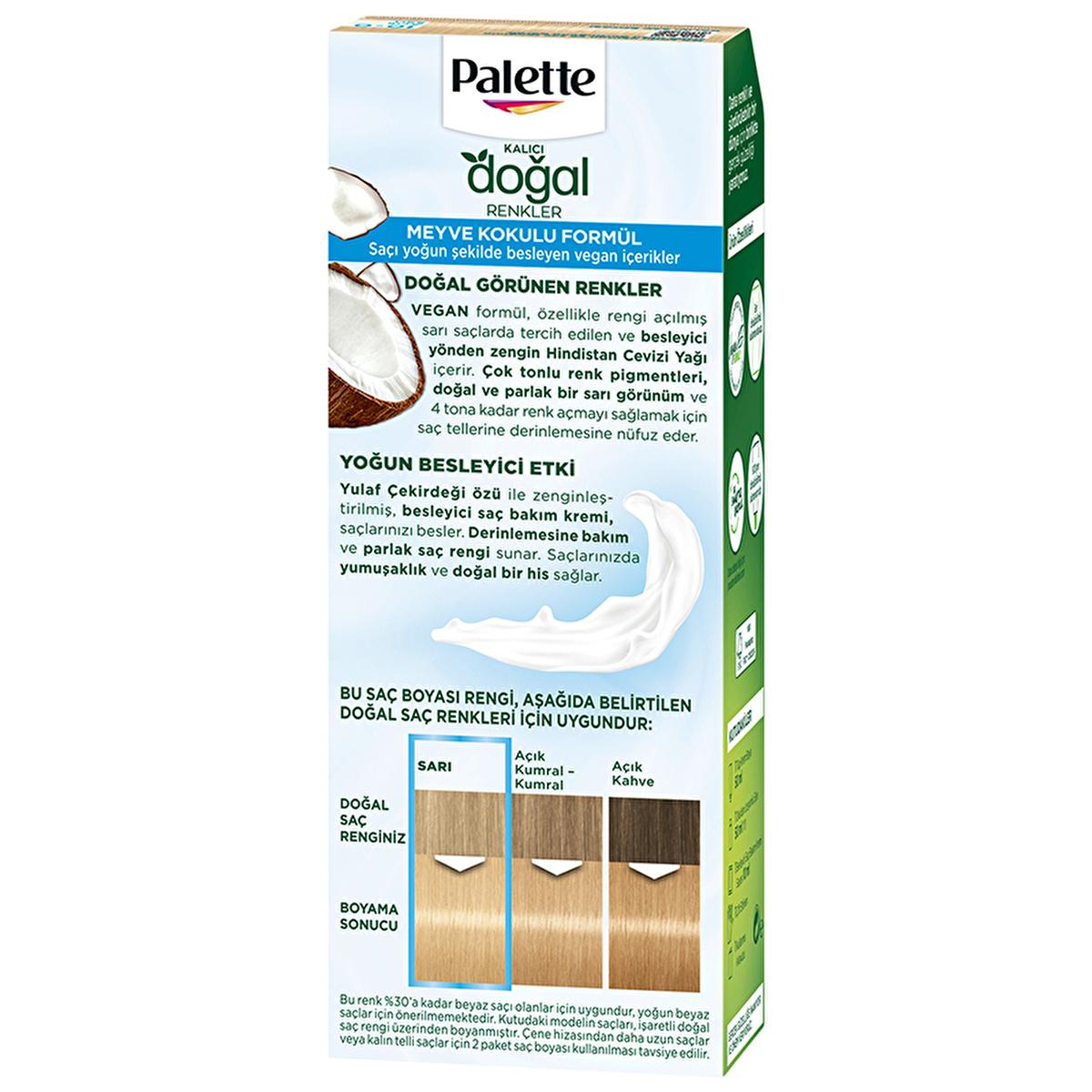 Palette Natural Light Blonde Hair Dye 10-0 - Permanent, Natural Ingredients Enriched Formula Palette 10-0 Light Blonde Hair Dye - Natural Ingredients hair dye, natural hair color, light blonde hair dye, permanent hair color, natural ingredients hair dye, Palette, hair care, beauty products, blonde hair, hair coloring, natural hair dye