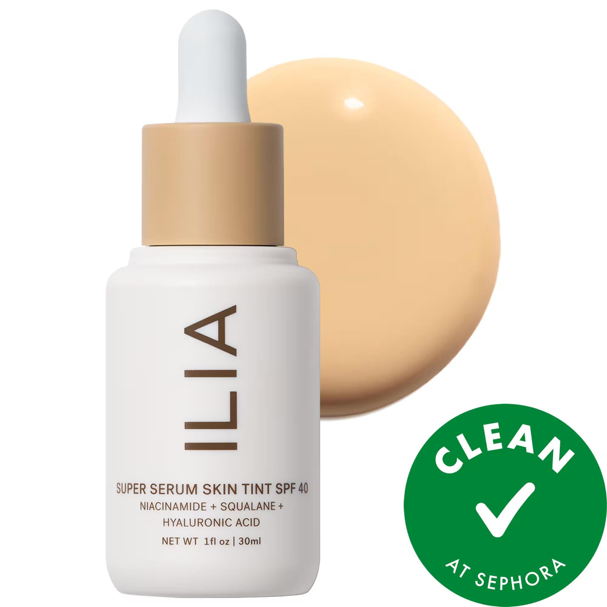 ILIA Super Serum Skin Tint SPF 40: Dewy Coverage, Mineral Sunscreen, Hyaluronic Acid, Vegan Skincare Foundation ILIA Skin Tint SPF 40: Dewy Coverage & Mineral Sunscreen skin tint spf 40, tinted serum foundation, mineral sunscreen makeup, vegan skincare foundation, cruelty-free makeup spf, hyaluronic acid skin tint, niacinamide foundation, light coverage foundation, dewy finish foundation, squalane skin tint, skin tint, serum foundation, mineral sunscreen, vegan skincare, cruelty-free makeup, hyaluronic acid