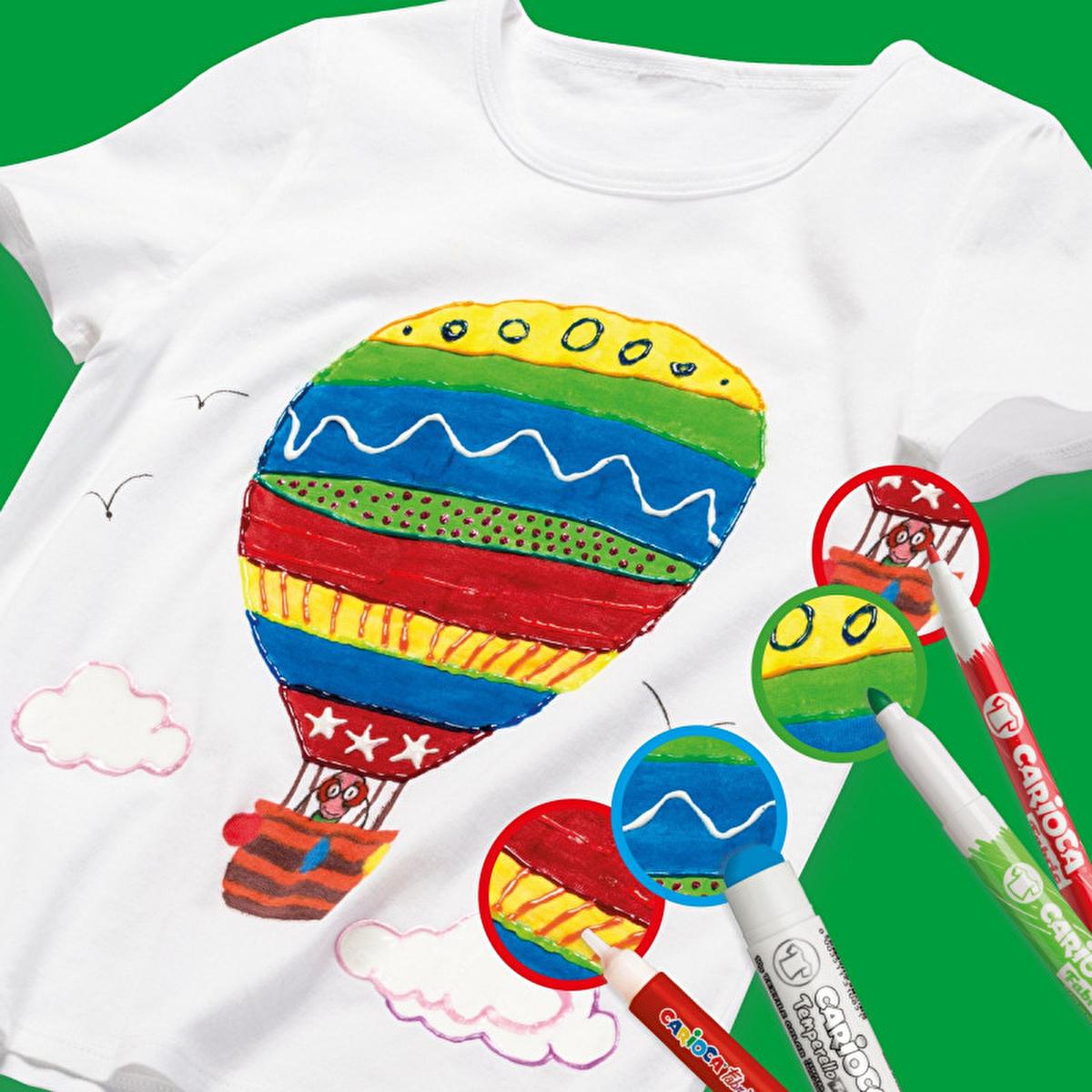 Carioca Fabric Paint Markers - 10 Pack, Permanent Fabric Markers for Crafting, Textile Art Supplies Carioca Fabric Paint Markers - Permanent & Vibrant fabric paint markers, textile art supplies, permanent fabric markers, crafting for kids and adults, custom fabric design tools, art supplies, fabric decoration, DIY fashion, craft markers, textile design, fabric art, creative tools, educational craft supplies