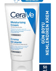 CeraVe Moisturizing Cream 50ml - Long-Lasting Hydration for Dry Skin CeraVe Moisturizing Cream 50ml - 24hr Hydration CeraVe Moisturizing Cream, dry skin moisturizer, fragrance-free moisturizer, hyaluronic acid skincare, ceramide skincare, sensitive skin moisturizer, face moisturizer, body moisturizer, hand moisturizer, long-lasting hydration, non-greasy moisturizer, skincare essentials, dry skin relief, skin hydration, moisturizing cream