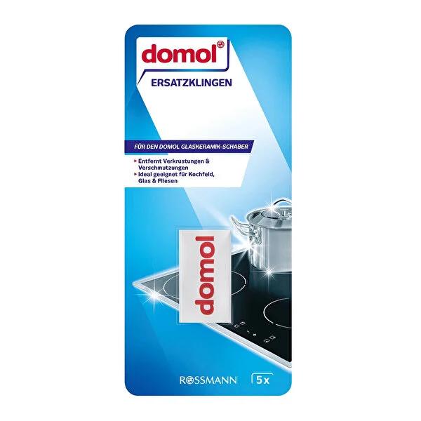 Domol 5-Pack Replacement Cleaning Blades for Ceramics, Glass & Tiles - Versatile Scraper for Wallpaper Removal & Household Cleaning Domol 5-Pack Replacement Cleaning Blades - Ceramic, Glass & Tile Cleaner replacement cleaning blades, ceramic cleaning tool, glass cleaning blade, tile cleaning scraper, wallpaper remover tool, Domol, cleaning supplies, household cleaning, home renovation tools, ceramic stove cleaner, glass cleaner, tile cleaner, wallpaper removal, cleaning blades, two-sided blades, versatile c