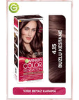 Garnier Color Sensation Permanent Hair Dye 4.15 Icy Chestnut
