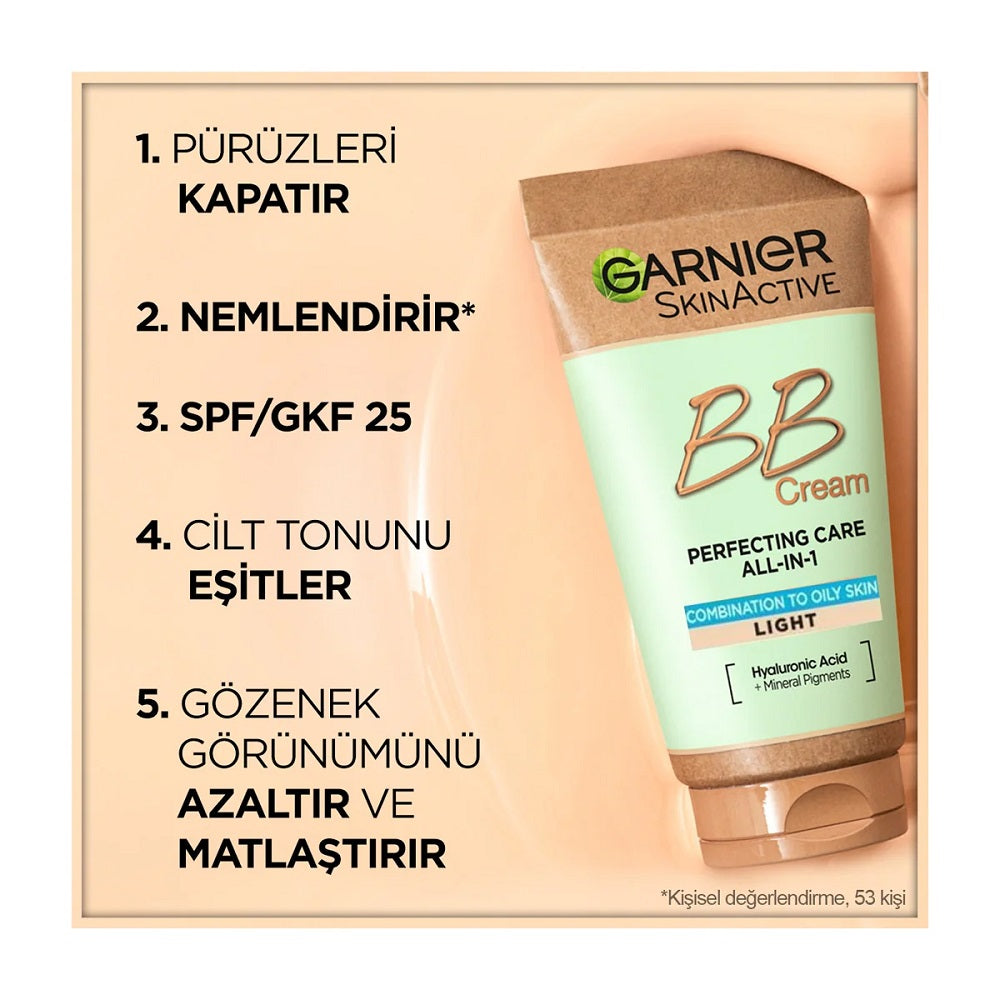 Garnier Hyaluronic Aloe BB Cream for Oily Skin Light 40ml