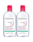 Bioderma Sensibio H2O Micellar Water for Sensitive Skin, Gentle Makeup Remover and Cleanser - 500ml Twin Set Bioderma Sensibio H2O Micellar Water - Gentle Makeup Remover sensitive skin micellar water, no-rinse makeup remover, Bioderma Sensibio H2O, gentle cleansing solution, soothing skincare for sensitive skin, micellar water, gentle makeup remover, sensitive skin care, skincare for sensitive skin, no-rinse cleanser, dermatologically tested, fragrance-free, non-comedogenic, paraben-free, skincare essential