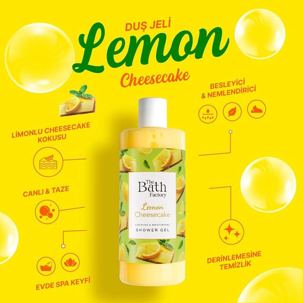 The Bath Factory Lemon Cheesecake Hydrating Shower Gel 400 ml