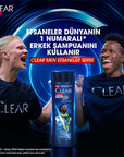Clear Men Vin’cius Jœnior Anti-Dandruff Shampoo: Ultra Hydro Boost for Men - 10x Deeply Moisturizing, Eucalyptus & Cedarwood, Fight Dry Scalp & Flakes - image 8