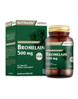 Nutraxin Bromelain Supplement: 750mg Pineapple Enzyme Capsules for Natural, Gluten-Free Digestive Support - Vegetarian Friendly Nutraxin Bromelain: Natural Digestive Enzymes from Pineapple Bromelain supplement, Pineapple enzyme, Digestive enzymes, Vegetarian bromelain, Gluten-free bromelain, Natural digestive aid, Bromelain capsules, Bromelain for digestion, Ananas Bromelain, Bromelain supplement vegetarian, digestive support, natural supplements, vegetarians, enzyme supplements, plant-based, gluten sensiti