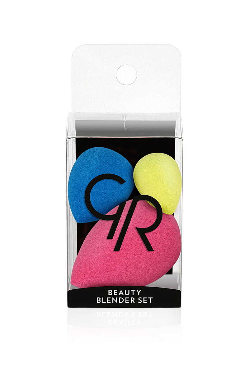 Golden Rose Mini Beauty Blender Set for Flawless Detail 4-Piece
