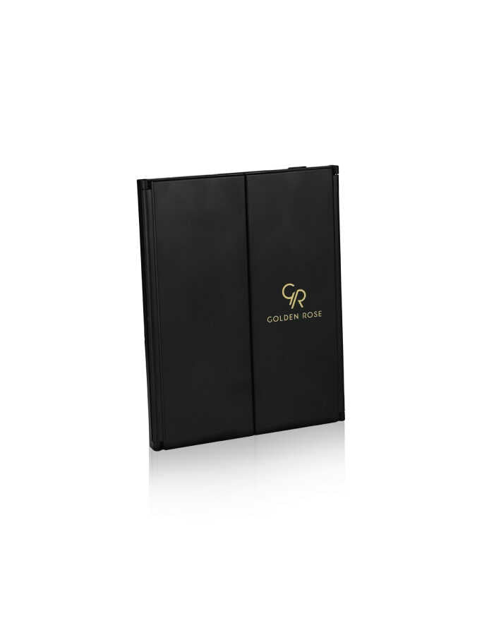 Golden Rose Diamond Compact Mirror for Makeup Touch-Ups