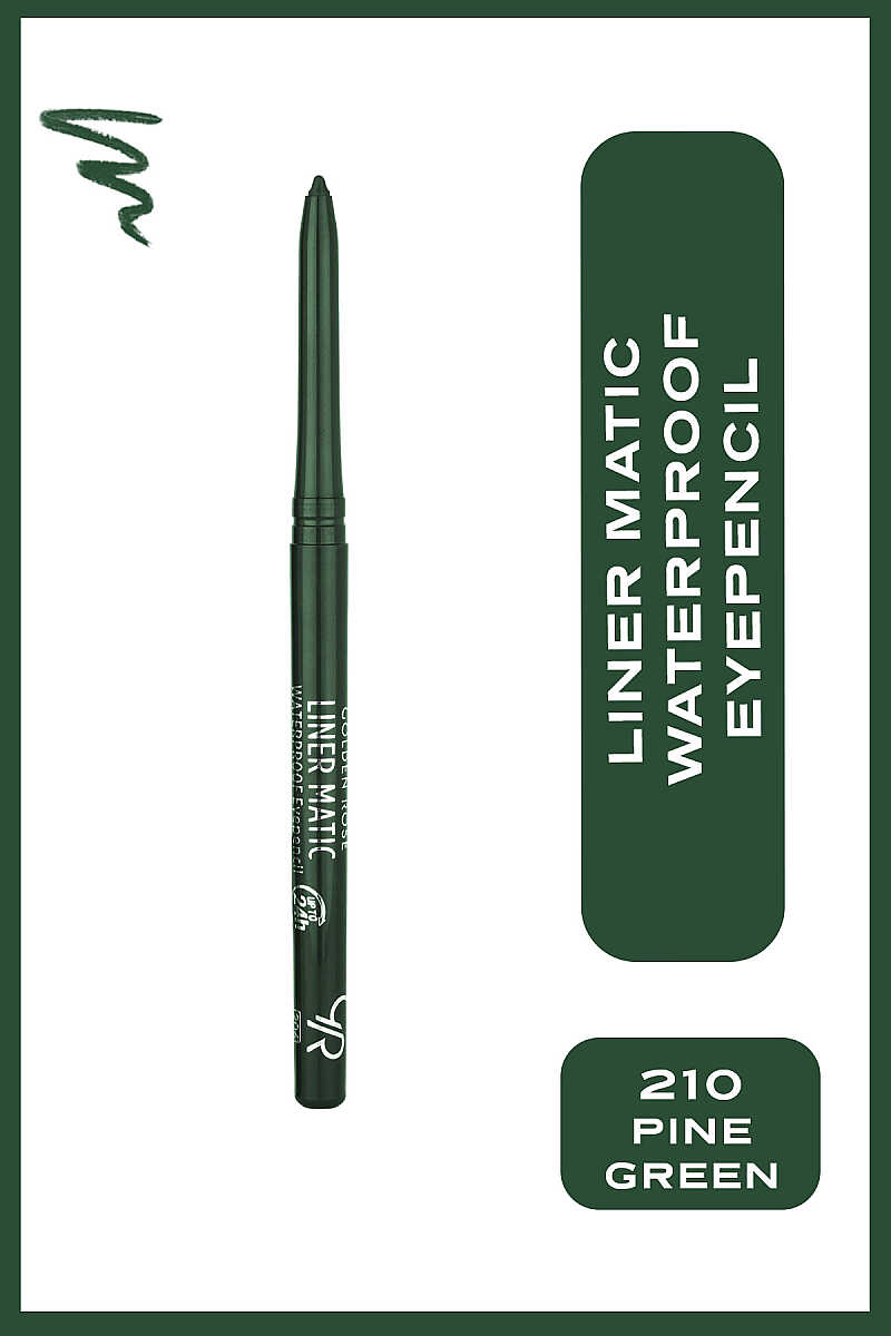 Golden Rose Liner Matic Waterproof Eyepencil 210 Pine Green
