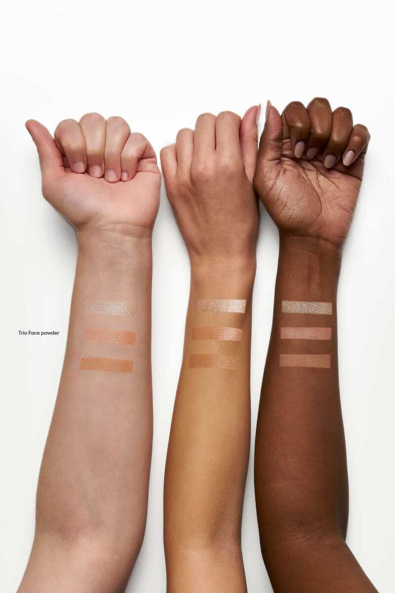 Golden Rose Nude Look Baked Trio Face Powder 3-in-1 Palette