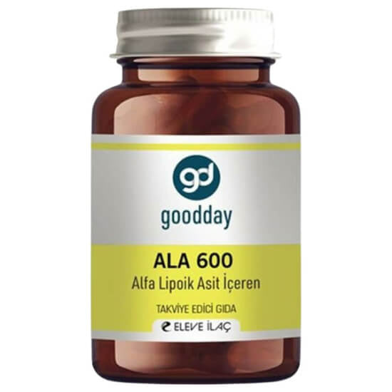 Goodday Alpha Lipoic Acid ALA 600mg Supplement 60 Caps