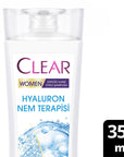Clear Women Hyaluron Moisture Therapy Anti-Dandruff Shampoo - 48H Hydration, Dry Scalp Treatment, Volumizing Clear Women Hyaluron Shampoo: Hydrate Scalp, Anti-Dandruff anti-dandruff shampoo, moisturizing shampoo, hyaluronic acid shampoo, dry scalp treatment, volumizing shampoo, hair hydration, dandruff control, itchy scalp relief, shampoo for dry hair, clear women shampoo, shampoo, hair care, dry hair, dandruff, itchy scalp, hair volume, hydration, hyaluronic acid, ceramide, moisture-lock technology, 48-hou