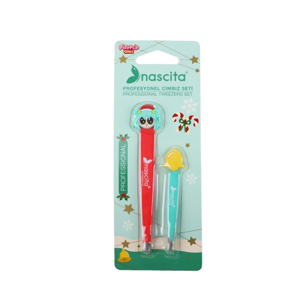 Nascita Pixy Pop Girls Red Tweezers Set - 2 Piece