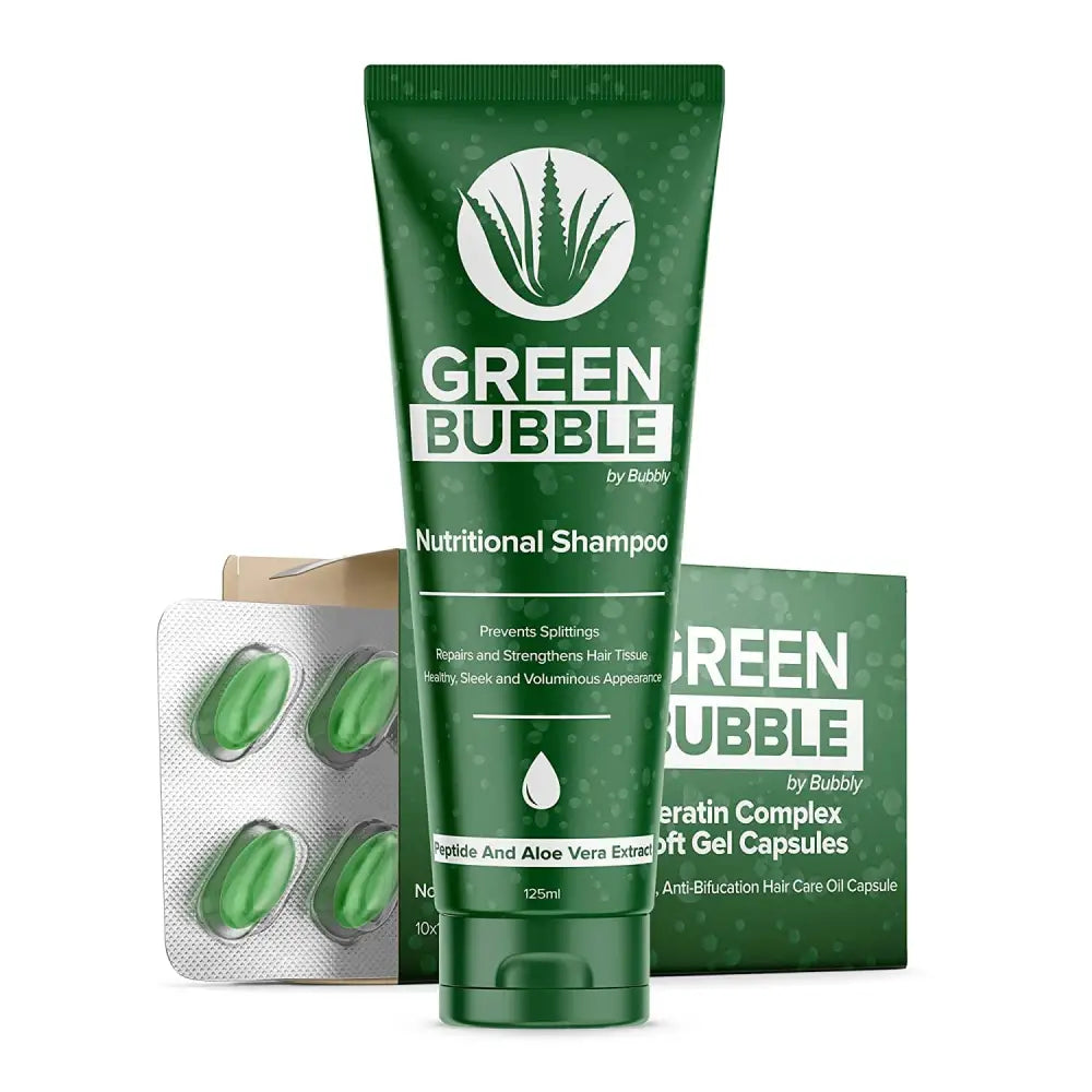 Green Bubble Hair Growth Set by Bubbly (Pack of 3) - image 3