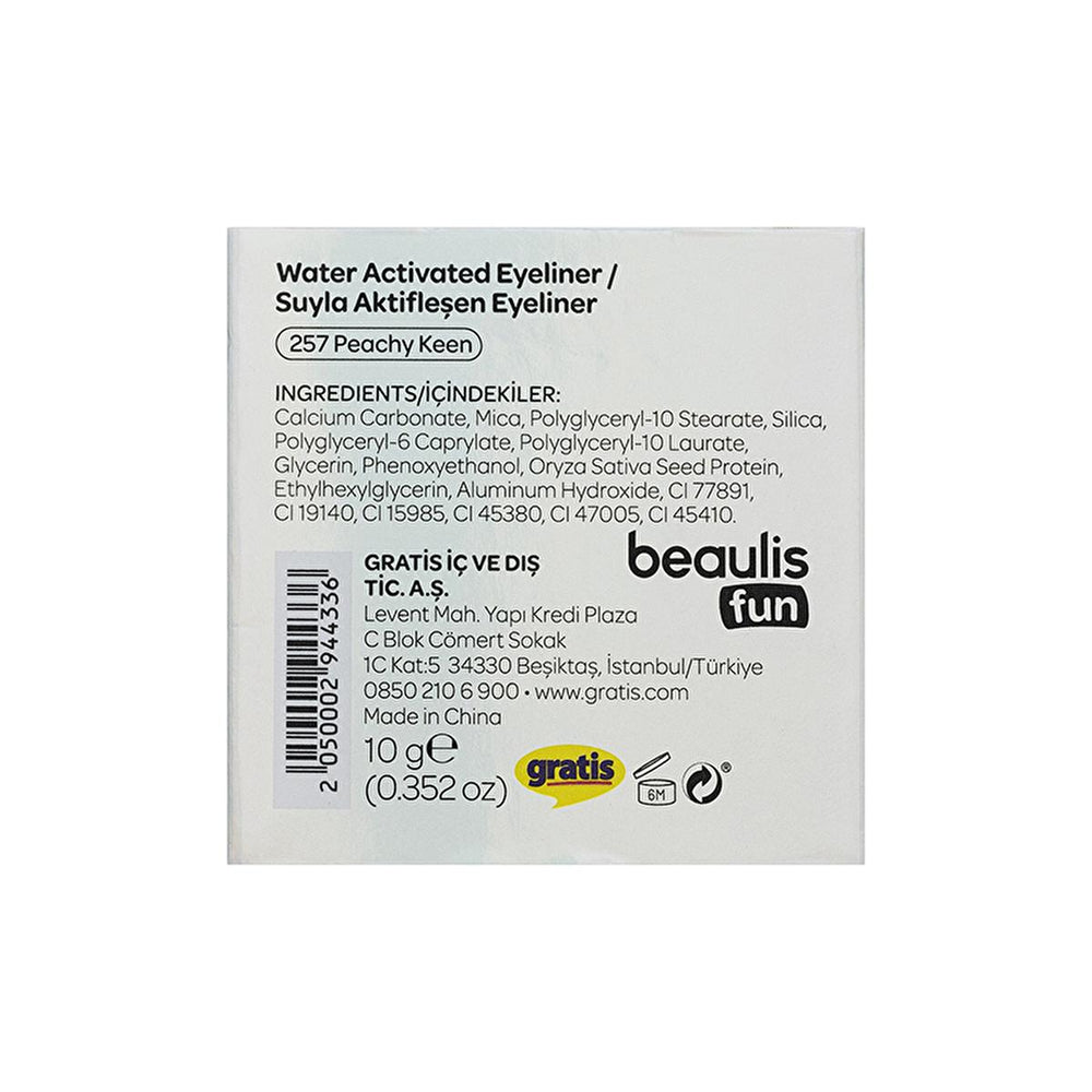 Beaulis Water-Activated Eyeliner, Fun Rainbow Liner for Creative Eye Makeup - Unique, Two-Toned Color Effect - Eyeliner