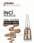 Flormar Long-Lasting Pearl Finish Nail Polish - Rich Life PL451, 6-Day Wear, Shimmer Effect, Elegant Nail Color for Women Flormar Long-Lasting Pearl Nail Polish - Rich Life nail polish, long-lasting nail polish, pearl finish nail polish, shimmer nail polish, Flormar nail polish, Rich Life PL451, elegant nail color, durable nail finish, women's nail care, beauty products, cosmetics, nail care, long-wear nail polish