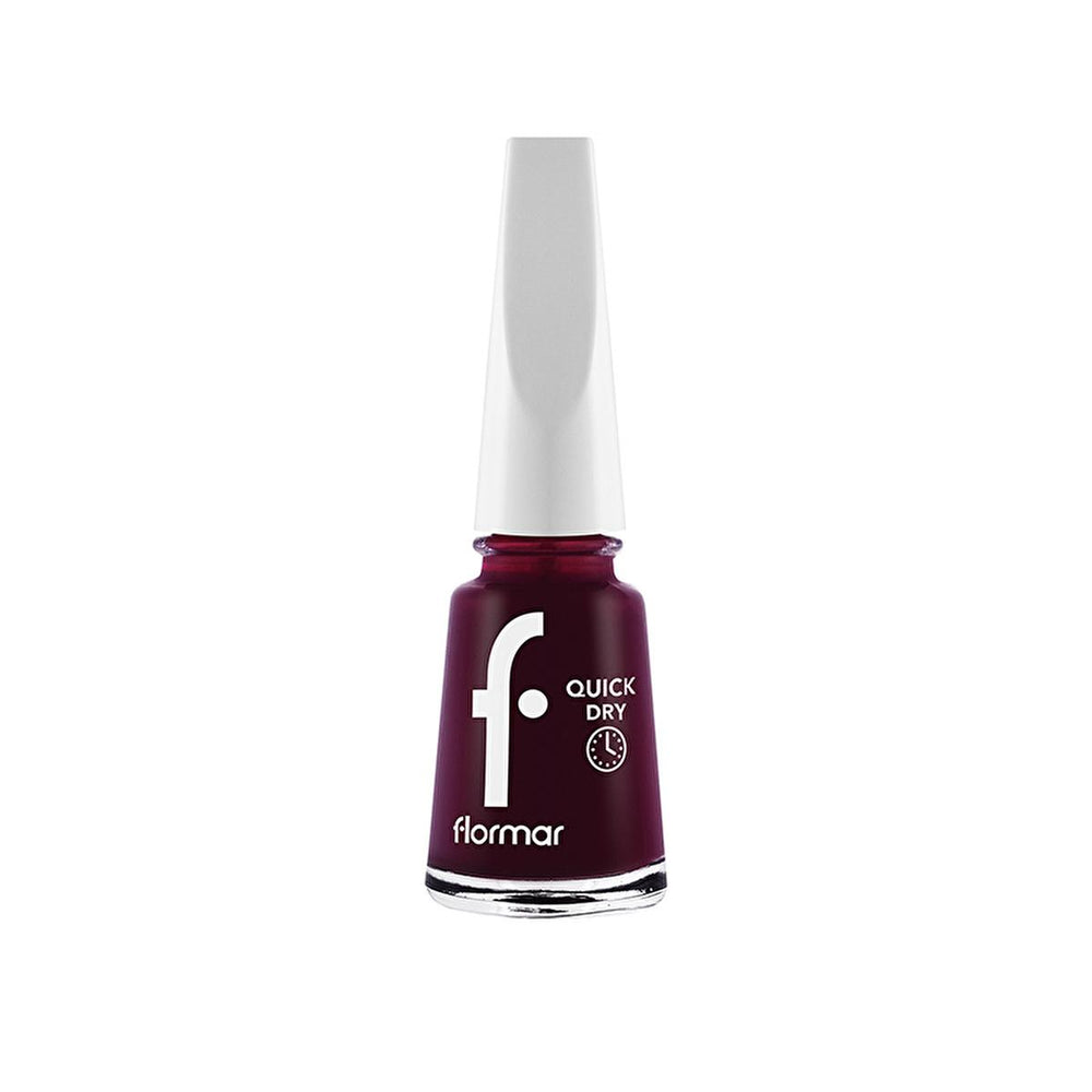 Flormar Quick Dry Nail Polish - Blackstar Red, Long Lasting & Highly Pigmented - view 2