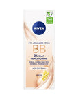 Nivea Essentials BB Cream - 5-in-1 Daytime Facial Care for Even Skin Tone & Imperfection Concealment Nivea BB Cream for Even Skin Tone & Imperfection Concealment Nivea BB Cream, daytime facial care, multi-functional skincare, even skin tone, conceal imperfections, BB Cream, skincare routine, dermatologically tested, organic jojoba oil, mineral pigments, all skin types, light shade, Nivea Essentials, facial care, beauty products, cosmetics, skincare essentials