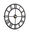 Muyika 41x41cm Silent Metal Wall Clock - Modern Decorative Clock for Home, Roma Design - view 6