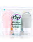 Eklips Silicone Travel Bottle 3-Pack for Easy Packing 60ml