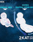 Kotex Ultra Gece Hijyenik Ped - Overnight Sanitary Pads for Women, Leakproof & Comfortable Feminine Hygiene Products - image 2