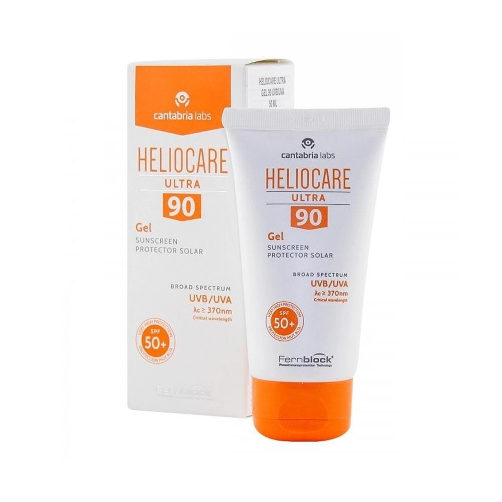 Heliocare Ultra 90 Gel Krem SPF 50+ Sunscreen Gel Cream for Oily Skin - UVA/UVB Protection Heliocare Ultra 90 Gel Krem SPF 50+ - UVA/UVB Protection Sunscreen gel cream, SPF 50+ sunscreen, UVA/UVB protection, Sunscreen for oily skin, Fernblock sunscreen, Sunscreen for uneven skin, Advanced sun protection, Natural extracts in skincare, Non-comedogenic sunscreen, Daily sun protection, Outdoor enthusiast products, Beach essentials, Skincare for active lifestyles