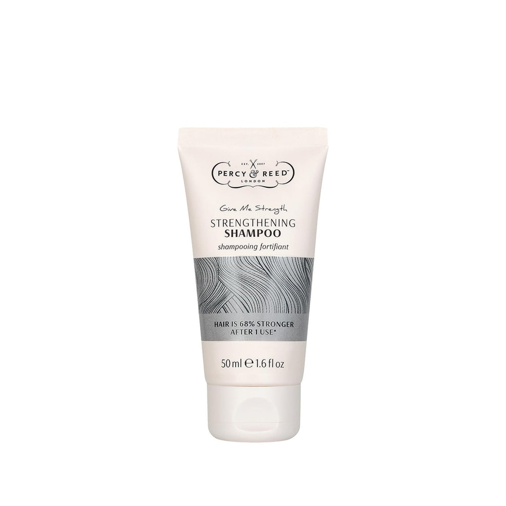 Percy & Reed Give Me Strength Sulfate-Free Shampoo: Gentle Cleansing, Strengthens Hair, Travel Size (50ml) Percy & Reed Sulfate-Free Shampoo: Gentle, Strengthens Hair Sulfate-free shampoo, Gentle shampoo, Shampoo for sensitive scalp, Travel size shampoo, Strengthening shampoo, Percy & Reed shampoo, gentle hair care, sensitive scalp, sulfate free, travel shampoo, strengthening, hair breakage, split ends, resilient hair, hair cleansing, gifts for her, gifts for sensitive skin, hair care, shampoo, hair product