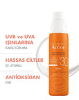 Avene Sunscreen Body Spray SPF 30 - Water-Resistant Protection for Sensitive Skin Avene SPF 30 Sunscreen Body Spray for Sensitive Skin Sunscreen body spray, SPF 30 sunscreen, Sensitive skin sun protection, Avène sunscreen, Water-resistant sunscreen, Sun protection, Outdoor activities, Skincare, Cosmetics, Dermatologically tested, Non-comedogenic, Broad-spectrum protection