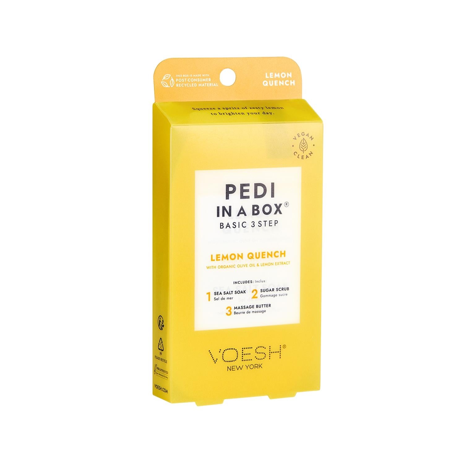 Voesh New York 3-Step Pedicure Kit - Basic Pedikür Seti with Lemon Scent for At-Home Spa Experience Voesh New York 3-Step Pedicure Kit - At-Home Spa Experience pedikür seti, 3 adımlı pedikür, Voesh New York, limon kokulu pedikür, evde pedikür, basic pedicure kit, at-home spa, self-care, personal grooming, cosmetic, pedicure kit, lemon scent, Voesh, New York, 3-step pedicure process, salon quality at home