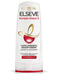 Loreal Paris Elseve: Komple Onarıcı 5 Hair Conditioner - Repairs & Strengthens Damaged Hair, Detangles, Bio Seramid Treatment - 12.17 fl oz Loreal Elseve Hair Conditioner: Repair Damaged Hair Fast hair conditioner, damaged hair repair, hair strengthening, easy combing conditioner, Elseve hair care, Bio Seramid hair treatment, hair damage solution, hair reconstructing cream, affordable hair repair, hair detangling conditioner, hair repair, hair treatment, detangling, split ends, breakage, dryness, dullness,
