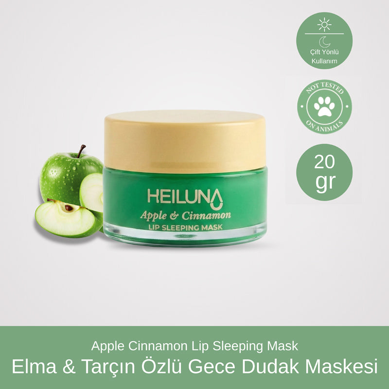 Heiluna Apple Cinnamon Overnight Lip Mask for Dry Lips 20g