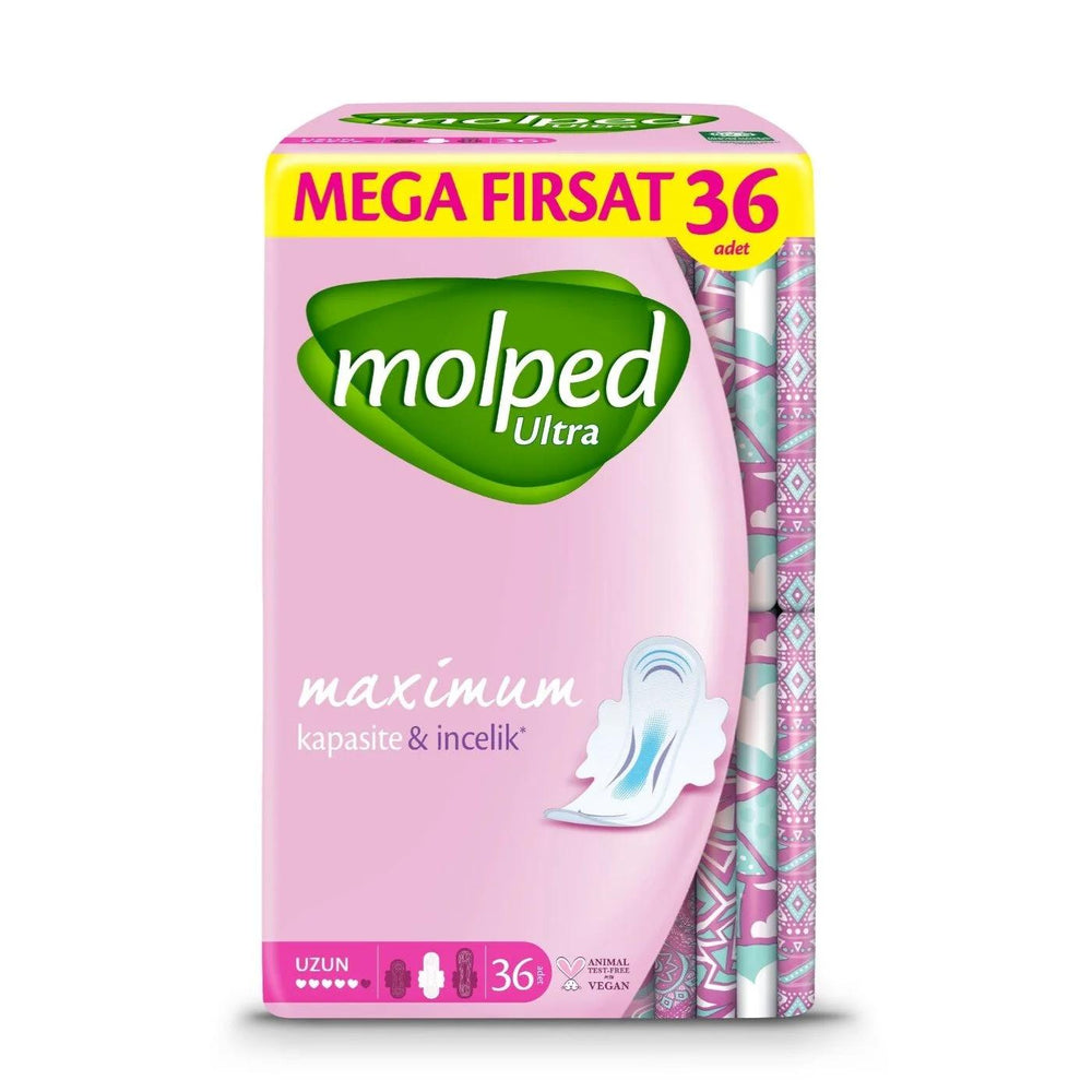 Molped Anatomik Mega Long Sanitary Pads 36-Pack