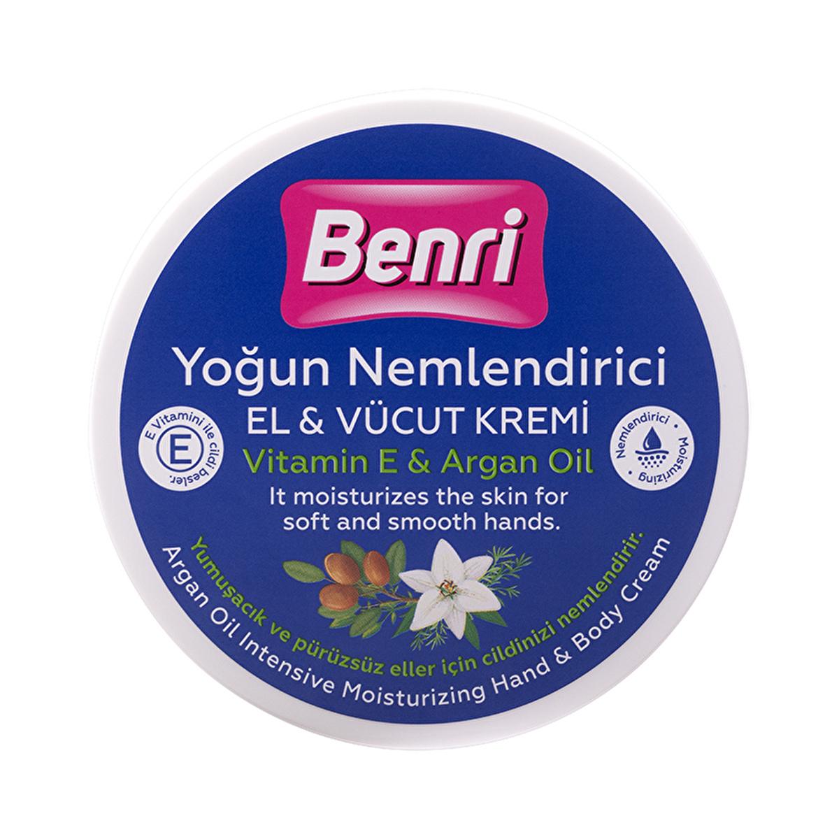 Benri Argan Oil Intensive Moisturizing Hand & Body Cream - 16.91 fl oz - Nourishing, Non-Greasy, Natural Skincare Benri Argan Oil Hand & Body Cream - Natural Moisturizer argan oil body cream, moisturizing hand cream, intensive hydration body lotion, natural skincare products, vitamin E moisturizer, dry skin relief, non-greasy moisturizer, argan oil benefits, vitamin E benefits, skincare essentials, hand cream, body cream, natural moisturizer, hydration, skin nourishment, skincare routine, beauty products, w