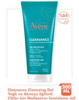 Avène Cleanance Cleansing Gel for Oily and Acne-Prone Skin - Soothing, Non-Comedogenic, 6.76 fl oz Avène Cleanance Gel: Soothing Cleansing for Oily, Acne-Prone Skin acne cleansing gel, oily skin care, Avène Cleanance Gel, non-comedogenic cleanser, sensitive skin friendly, skincare for acne-prone skin, gentle cleanser, soothing skincare, anti-inflammatory skincare, sebum regulation, soap-free cleanser, antibacterial skincare