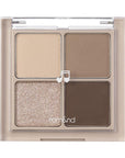 rom&nd Better Than Eyes Far Paleti M02 Dry Buckwheat - Long-Lasting Eyeshadow Palette for Everyday Natural Look - Eyeshadow