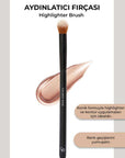 Golden Rose Highlighter Brush for Seamless Glow 1 pc