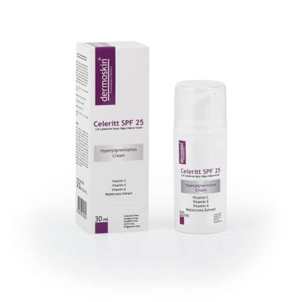 Dermoskin Celerit SPF 25 Sunscreen Cream for Skin Blemish Care - 30ml Dermoskin Celerit SPF 25 Sunscreen Cream - Skin Care Dermoskin Celerit, SPF 25 sunscreen cream, skin blemish care, sun protection cream, intensive skincare, skincare, sun care, hyperpigmentation treatment, moisturizing cream, compact sunscreen, travel skincare