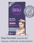 Sesu Sensitive Skin Wax Strips - Gentle Hair Removal for Short Hair, Easy to Use, Sugar-Free Formula Sesu Sensitive Skin Wax Strips - Gentle & Easy Hair Removal sensitive skin wax strips, easy hair removal, sugar-free wax, gentle hair removal for sensitive areas, wax strips for short hair, Sesu, hair removal for women, sensitive skin care, waxing strips, body hair removal, smooth skin, hair removal solution, beauty products for sensitive skin