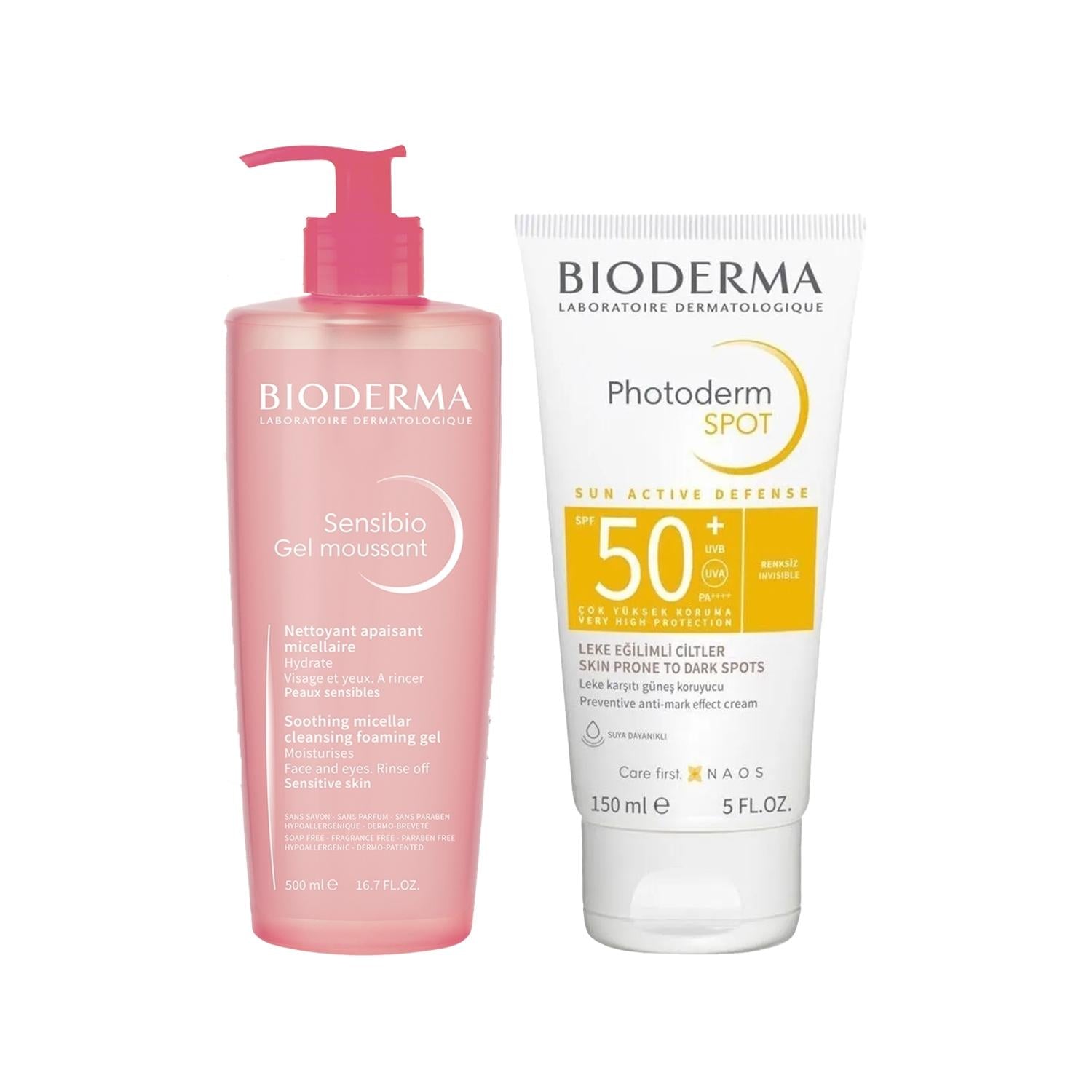 Bioderma Sensibio Skincare Set - Gentle Face Cleansing & Protection for Sensitive Skin Bioderma Sensibio Skincare Set for Sensitive Skin Bioderma Sensibio, Skincare set, Sensitive skin care, Face cleansing gel, Photoderm Spot, Gentle skincare, Dermatologically tested, Skincare for sensitive skin, Bioderma skincare