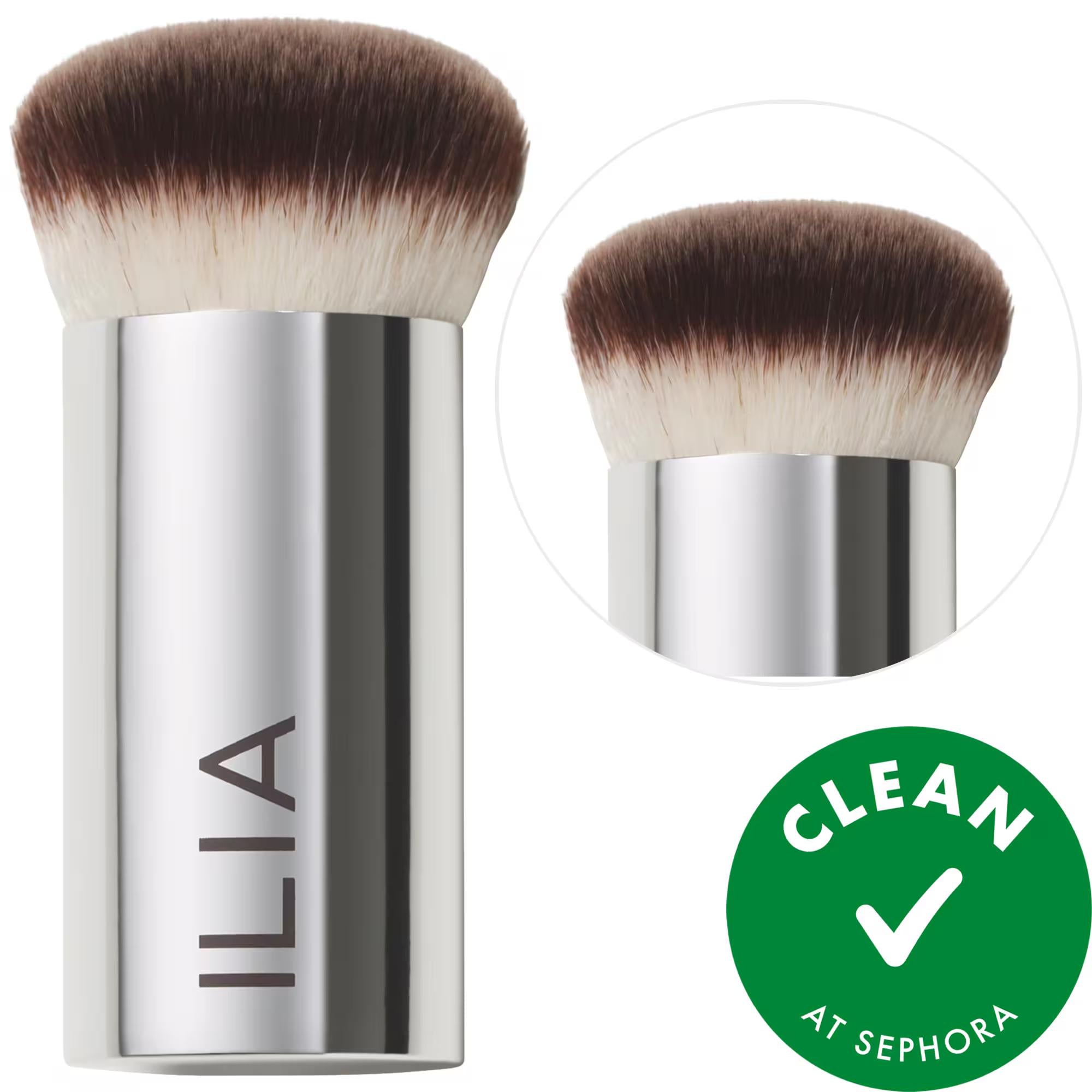 ILIA Perfecting Buff Brush - Cruelty-Free Makeup Brush for Flawless Complexion Application ILIA Perfecting Buff Brush - Flawless Makeup Made Easy makeup brush, buff brush, cruelty-free beauty tools, complexion products application, multi-tasking beauty brush, beauty essentials, flawless makeup, makeup tools, cruelty-free makeup, beauty routine simplifier, liquid makeup brush, cream makeup brush, densely packed bristles, easy to clean brush
