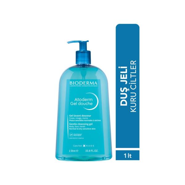 Bioderma Atoderm Shower Gel - Gentle, Moisturizing Cleanser for Sensitive & Dry Skin - Fragranced, 33.81 fl oz Bioderma Atoderm Shower Gel - Gentle for Sensitive Skin Bioderma Atoderm Shower Gel, sensitive skin care, moisturizing shower gel, fragranced cleansing gel, gentle skincare for dry skin, soap-free cleanser, family skincare, moisturizing active agents, physiological pH level