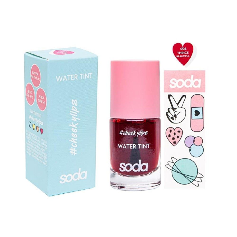 Soda Water Tint Liquid Blush 003 Thrice Beautiful - Long Lasting, Multi-Purpose Makeup for Cheeks and Lips - view 4